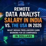 Remote Data Analyst Salary in India vs. the USA