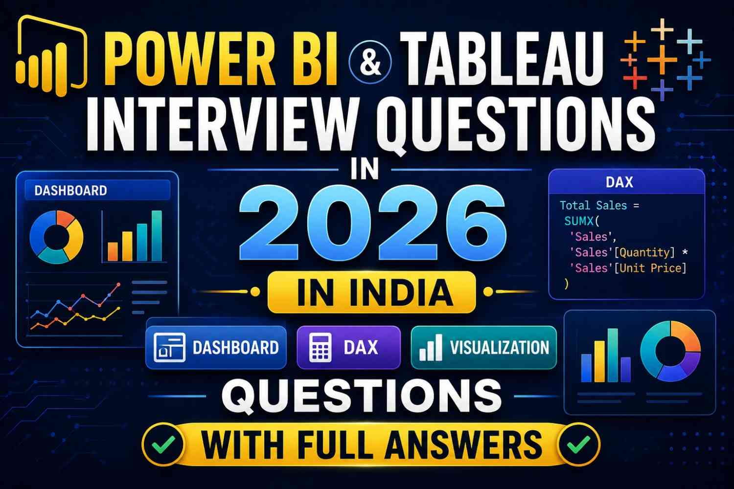 Power BI and Tableau interview questions